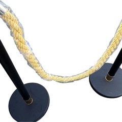 ロープパーテーション ポールベース2台・ロープ付きの画像