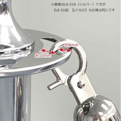 ロープパーテーション ポールベース2台・ロープ付きの画像