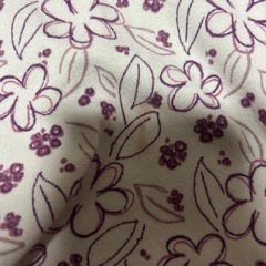 訳ありユニクロAIRism花柄パジャマセット（薄紫）の画像