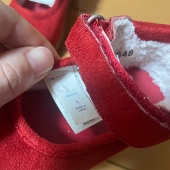 美品12〜12.5 ベビーギャップ　赤　靴　ベビーシューズの画像