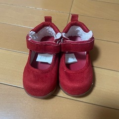 美品12〜12.5 ベビーギャップ　赤　靴　ベビーシューズの画像