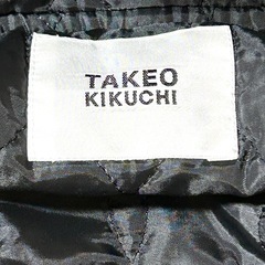 TAKEO KIKUCHI タケオキクチ ファー付きモッズコート 中綿ライナー ブラック系の画像