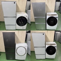 ①✨お買い得プライス✨設置まで対応　お薦め　大型冷蔵庫　ドラム式洗濯機　セットの画像