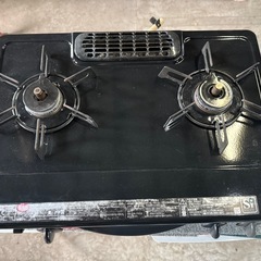 Rinnai 都市ガス用 ガステーブルRT31NHS-L ブラック 56cm 左強火 水あり片面焼きグリルの画像