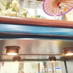 おオシャレな飾り棚ライト付きの画像