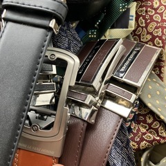 本革ベルト８本まとめ　アーノルドパーマーなどブランド多数の画像