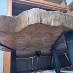 無料　希少一点物　一枚板　センターてーテーブルの画像