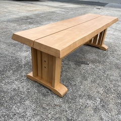 椅子　ダイニングチェア　ベンチ　木製　ウッド　長椅子　【118×36.5×座面高39】の画像