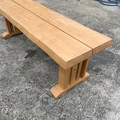 椅子　ダイニングチェア　ベンチ　木製　ウッド　長椅子　【118×36.5×座面高39】の画像