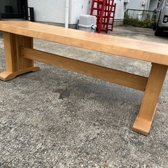 椅子　ダイニングチェア　ベンチ　木製　ウッド　長椅子　【118×36.5×座面高39】の画像
