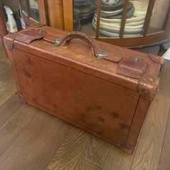 アンティークカバン　昭和レトロの画像