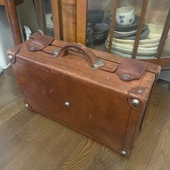 アンティークカバン　昭和レトロの画像