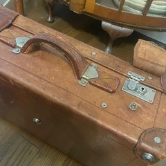 アンティークカバン　昭和レトロの画像