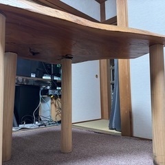 無料　希少　一枚板　木製てーテーブルの画像