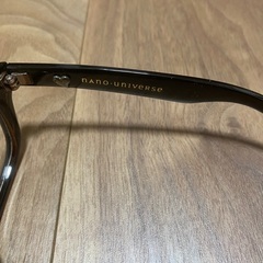 ナノユニバース 伊達メガネ 黒縁 度なし 美品 ケース付き nano universeの画像