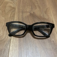 ナノユニバース 伊達メガネ 黒縁 度なし 美品 ケース付き nano universeの画像