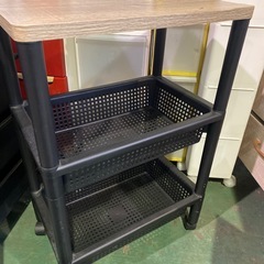 ウッドスタイルワゴン 引き出し付きの画像