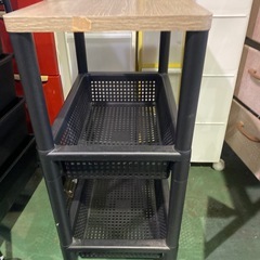 ウッドスタイルワゴン 引き出し付きの画像