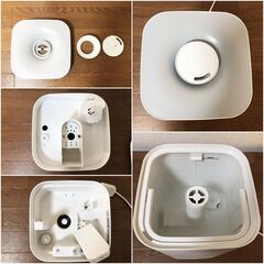 ハイブリッド加湿器 NL-KSU4 上部給水4.0L アロマ加湿器HYBRID 銀イオンユニット 静音35dB 液晶パネル・おやすみモード 清掃・動作確認済みの画像