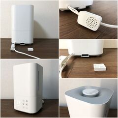 ハイブリッド加湿器 NL-KSU4 上部給水4.0L アロマ加湿器HYBRID 銀イオンユニット 静音35dB 液晶パネル・おやすみモード 清掃・動作確認済みの画像