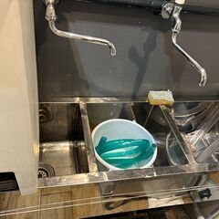 【ステンレス製】業務用流し台／シングルシンク／飲食店・キッチンカー・仕込み場に最適！の画像