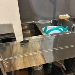 【ステンレス製】業務用流し台／シングルシンク／飲食店・キッチンカー・仕込み場に最適！の画像