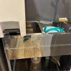 【ステンレス製】業務用流し台／シングルシンク／飲食店・キッチンカー・仕込み場に最適！の画像