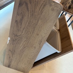 木製ダストボックスラック（2分別タイプ）の画像