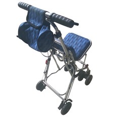 【ジ1031-26】車輪ストッパー付きで安全‼️荷台付き手押し車 汚れ等あり 走行動作確認済みの画像