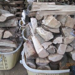 超山盛り、、広葉樹薪、5カゴ写真全部（限定）薪ストーブ最適、キャンプなどの画像