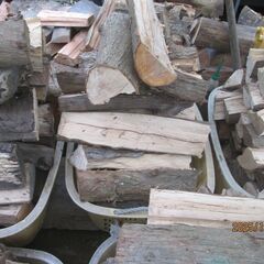 超山盛り、、広葉樹薪、5カゴ写真全部（限定）薪ストーブ最適、キャンプなどの画像