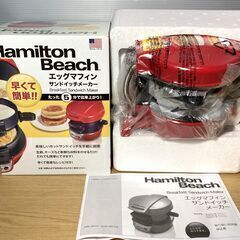 未使用　エッグマフィン サンドイッチメーカー　254A76-JP　レッド　④の画像