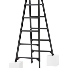 伸縮式はしご兼脚立(マンタッチバー付き）の画像