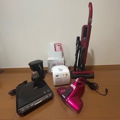 【家電セット】6点まとめて 加湿器／炊飯ジャー／掃除機／IHクッキングヒーター／UVクリーなーの画像