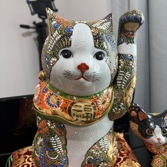 招き猫置物の画像