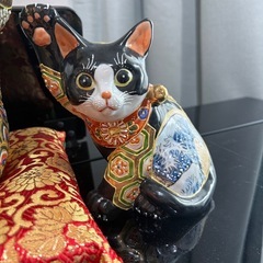 招き猫置物の画像