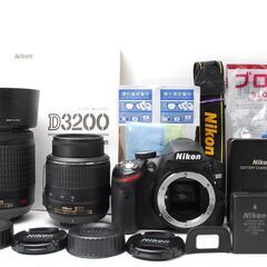 高画質写真とフルHD動画撮影をダブルレンズセットで♪Nikon D3200の画像