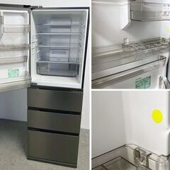 高年式 2024年製 AQUA/アクア 4ドア冷蔵冷凍庫 362L 左開き AQR-36RL(DS) ブライトダークシルバー 中古家電 店頭引取歓迎 uR10175の画像