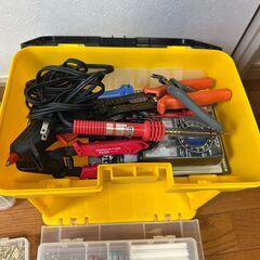 バイクの電装部品、ジョイスティックの改造に使っていました。配線部材＆工具一式。早いもの勝ち。の画像