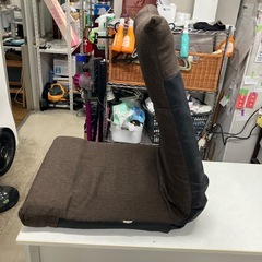 石2518-736 座椅子　リクライニング　シンプルブラウン　キズ汚れ有りの画像