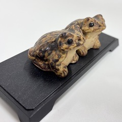 レトロ 蛙 カエル 置物 インテリアの画像