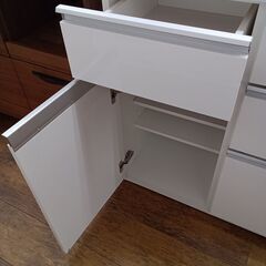 ★リユースのサカイ水戸店★  レンジ台 ホワイト H86×D51×W120 クリーニング済み MT6035の画像