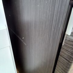 ★リユースのサカイ水戸店★  レンジ台 ダークブラウン×ホワイト H100×D53×W91 クリーニング済み MT6037の画像