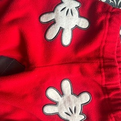 【商談中】ミッキーサンタ服80cmシミ毛玉ありの画像