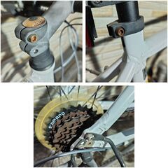 中古自転車 3×7段変速 460MM クロスバイク 軽整備済み 防犯登録対応 町田市 相模原市 MM873の画像