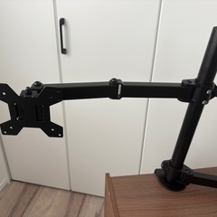 デュアルモニターアーム＋棚の画像