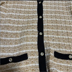 Vis ビス ツイード風カーディガン Mの画像