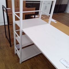 ★リユースのサカイ水戸店★  デスク オフホワイト H115.5×D48×W110 クリーニング済み MT6039の画像