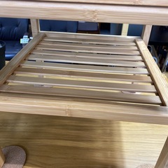 🌲美品🌲IKEA NORDKISA サイドテーブル イケア ノールドシーサシリーズ ナチュラルカラー  No.2635 NHの画像