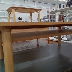 ★リユースのサカイ水戸店★ 無印良品 ローテーブル 木目調ライトブラウン H35×D55×W110 クリーニング済み MT6040の画像